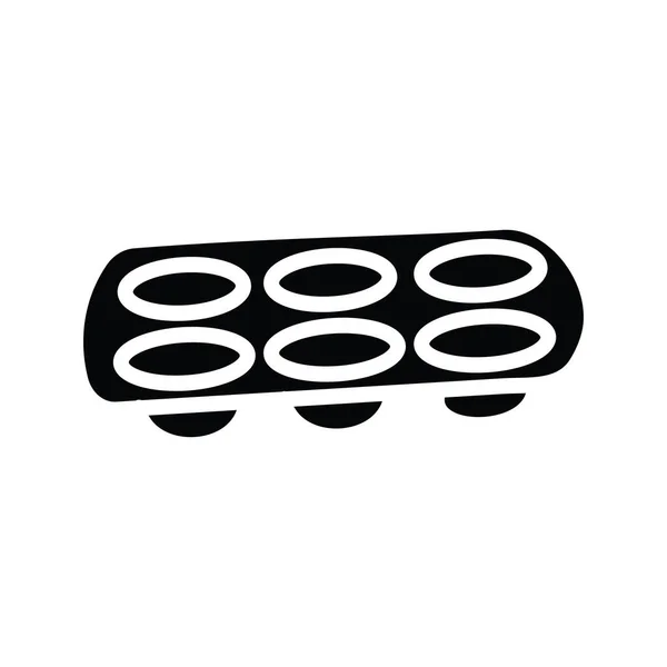 Mold Vector Solid Icon Design Illustration Bäckereisymbol Auf Weißem Hintergrund — Stockvektor