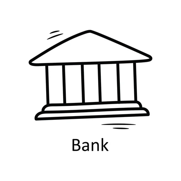 Schéma Vectoriel Banque Icône Illustration Conception Symbole Entreprise Sur Fond — Image vectorielle