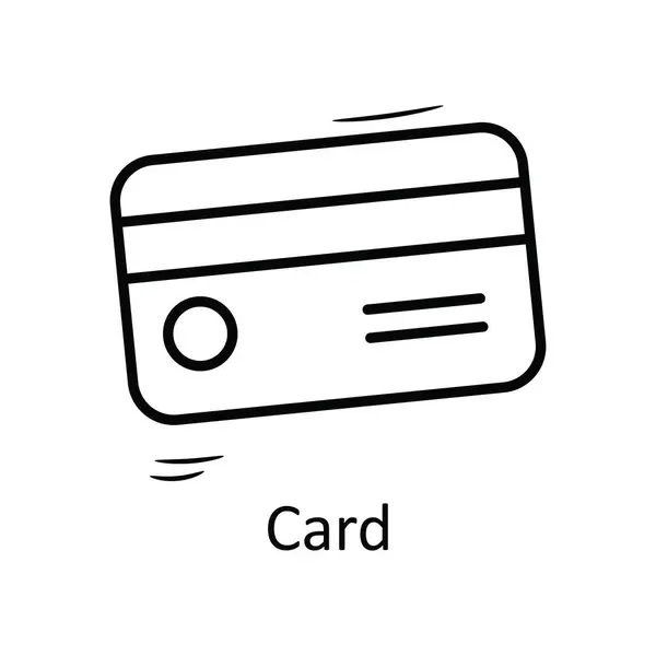Desenho Vetor Cartão Crédito Icon Design Illustration Símbolo Negócios Fundo — Vetor de Stock