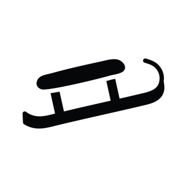  Buz Kayağı vektörü katı Simge Tasarımı çizimi. Beyaz arkaplan EPS 10 Dosyası üzerine Olimpiyat Sembolü