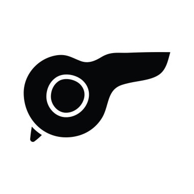 Islık vektörü katı Simge Tasarımı çizimi. Beyaz arkaplan EPS 10 Dosyası üzerine Olimpiyat Sembolü