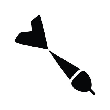 Dart vektörü katı Simge Tasarımı çizimi. Beyaz arkaplan EPS 10 Dosyası üzerine Olimpiyat Sembolü