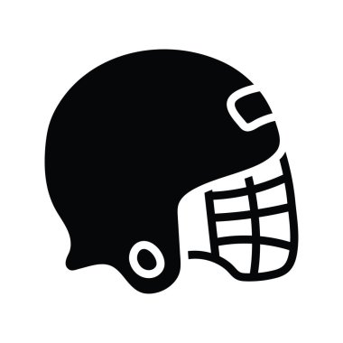 Sports Helmet vektörü katı Simge Tasarımı illüstrasyonu. Beyaz arkaplan EPS 10 Dosyası üzerine Olimpiyat Sembolü