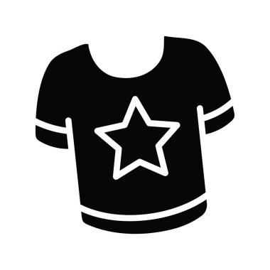 Jersey vektörü katı simge tasarımı çizimi. Beyaz arkaplan EPS 10 Dosyası üzerine Olimpiyat Sembolü