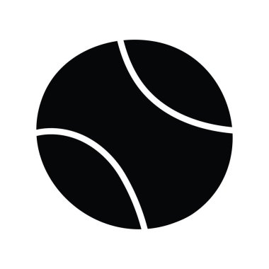 Top vektörü katı Simge Tasarımı çizimi. Beyaz arkaplan EPS 10 Dosyası üzerine Olimpiyat Sembolü