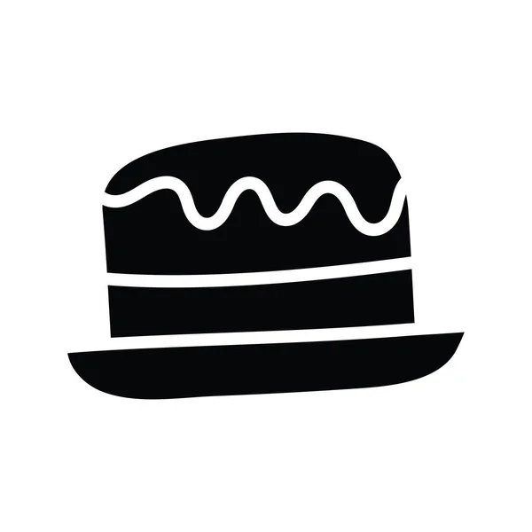 Kuchenvektor Solide Icon Design Illustration Symbol Für Speisen Und Getränke — Stockvektor