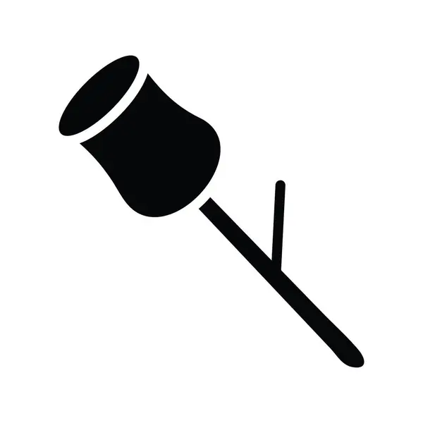 Marshmallow Vector Solid Icon Design Illustrazione Simbolo Cibo Bevande Sfondo — Vettoriale Stock