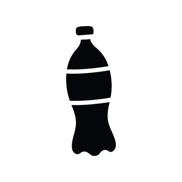Coque Vector Sólido Icono Diseño Ilustración Comida Bebidas Símbolo Sobre — Archivo Imágenes Vectoriales