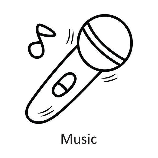 Schéma Vectoriel Musical Icône Illustration Design Symbole Nouvel Sur Fond — Image vectorielle