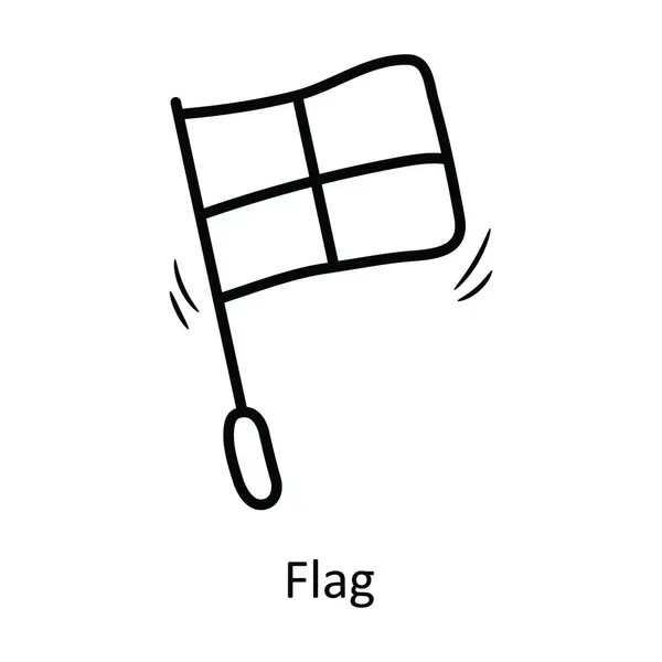 Desenho Vetor Bandeira Vencedora Icon Design Illustration Símbolo Olímpico Fundo —  Vetores de Stock