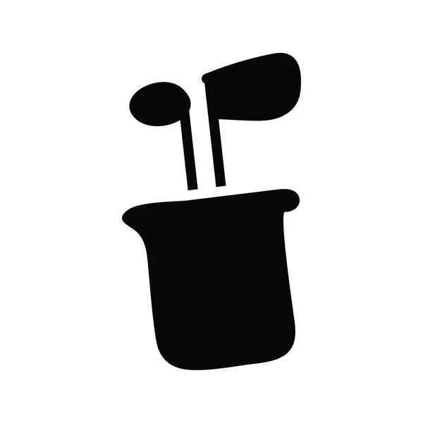 ゴルフキットベクター固体アイコンデザインイラスト ホワイトバックグラウンドのオリンピックシンボル Eps 10ファイル — ストックベクタ