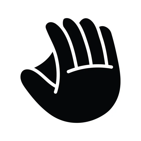 Glove向量实心图标设计示例 白底奥林匹克会徽Eps 10档案 — 图库矢量图片