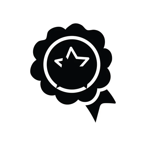Badge Vector Solide Icon Design Illustration Olympisches Symbol Auf Weißem — Stockvektor