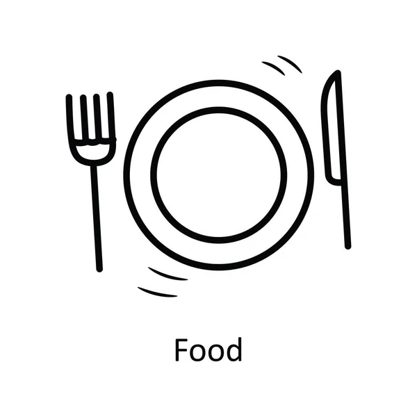 Schéma Vectoriel Alimentaire Icône Illustration Conception Fête Célébrer Symbole Sur — Image vectorielle