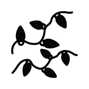 Işık vektörü katı Simge Tasarımı çizimi. Beyaz arkaplan EPS 10 Dosyasında Parti ve Sembolü Kutla