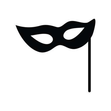 Göz Desteği vektörü katı Simge Tasarımı çizimi. Beyaz arkaplan EPS 10 Dosyasında Parti ve Sembolü Kutla