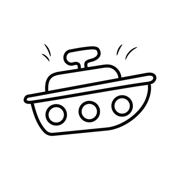 Toy Ship Vector Schema Icona Design Illustrazione Giocattoli Simbolo Sfondo — Vettoriale Stock