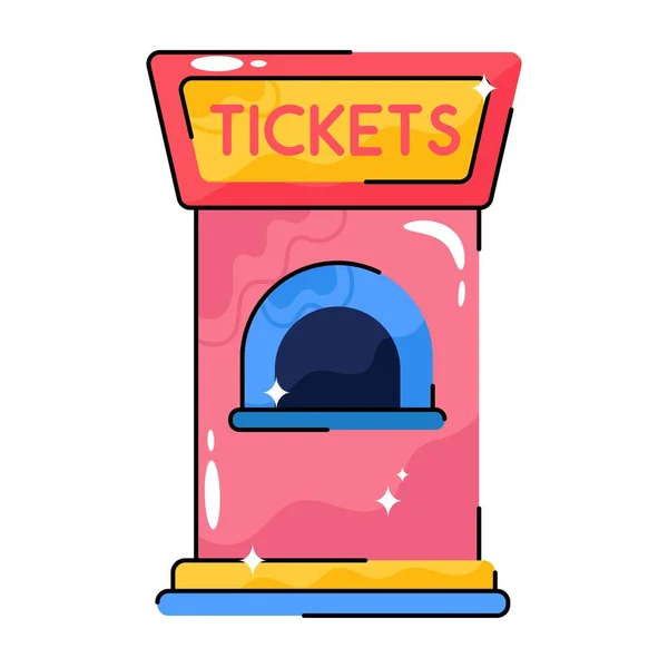 Tickets Gegen Doodle Vector Bunte Sticker Eps Datei — Stockvektor