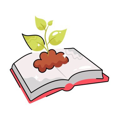 Eko kitap karalama vektörü Renkli Etiket. EPS 10 dosyası