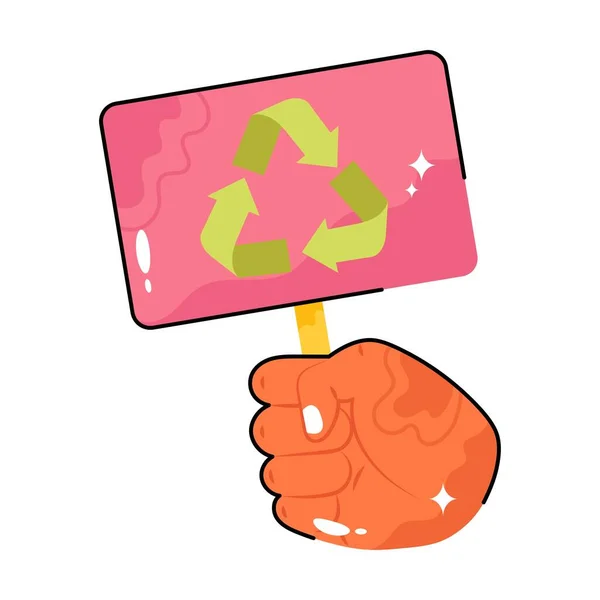 Recycler Carte Doodle Vecteur Autocollant Coloré Fichier Eps — Image vectorielle