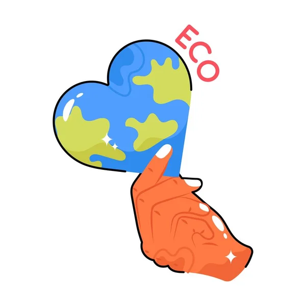 Eco 다채로운 스티커 Eps — 스톡 벡터