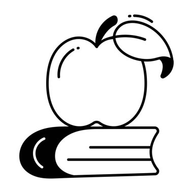 Eğitim karalama Simgesi Tasarım çizimi. Beyaz arkaplan EPS 10 Dosyasında Ekoloji Sembolü