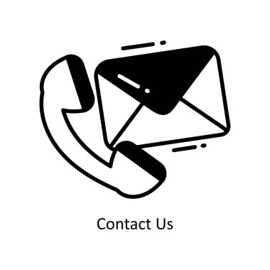 Katı simge tasarımı çizimi için bize başvurun. Beyaz arkaplan EPS 10 Dosyasında Ticaret ve Alışveriş Sembolü