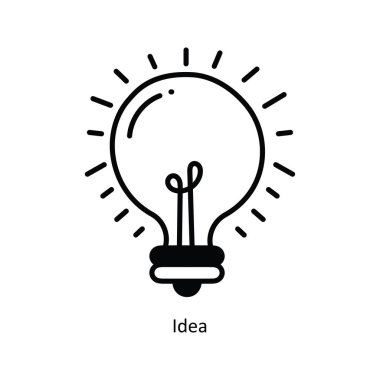 Fikir karalama yarı katı simge simgesi tasarımı. Beyaz arkaplan EPS 10 Dosyası Okul ve Çalışma Sembolü 