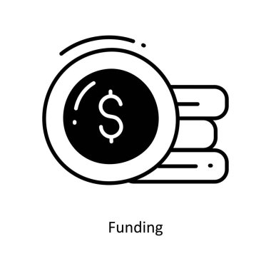 Yarı simge simgesi tasarım illüstrasyonunu finanse ediyorum. Beyaz arkaplan EPS 10 Dosyasında Başlangıç Sembolü