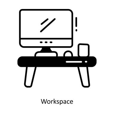 Çalışma alanı karalama yarı katı simge simgesi tasarım illüstrasyonu. Beyaz arkaplan EPS 10 Dosyasında Başlangıç Sembolü