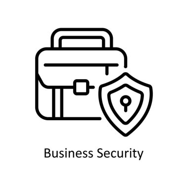 İş Güvenliği vektörü Simge Tasarımı illüstrasyonunu özetliyor. Beyaz arkaplan EPS 10 Dosyasında İş ve Yönetim Sembolü