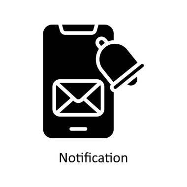 Katı Simge Tasarım İllüstrasyonu bilgilendirme vektörü. Beyaz arkaplan EPS 10 Dosyasında İş ve Yönetim Sembolü