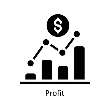 Kar vektörü Solid Icon Design Illustrasyon. Beyaz arkaplan EPS 10 Dosyasında İş ve Yönetim Sembolü