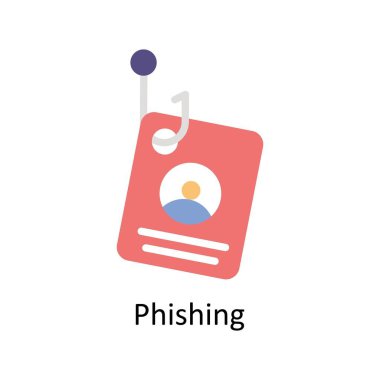 Phishing Vektör Düz simge çizimi. EPS 10 Dosyası