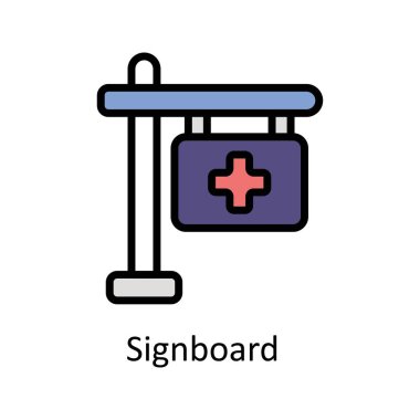 İmza vektörü ana hatlı simge biçimi illüstrasyonunu doldurdu. EPS 10 Dosyası