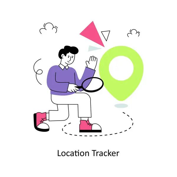 stock vector Location Tracker Flat Style Design Vector illustration. Stock illustration