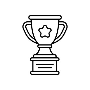 Ödül vektör taslağı Simge Tasarım çizimi. Beyaz arkaplan EPS 10 Dosyasında Grafik Tasarım Sembolü