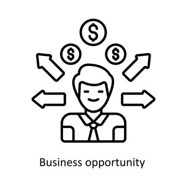 İş fırsatı vektörü simge tasarımı illüstrasyonunu özetler. Beyaz arkaplan EPS 10 Dosyasında Grafik Tasarım Sembolü