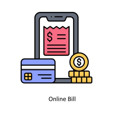 Mobil Dokunmatik vektörü Outline simge tasarımı illüstrasyonunu doldurdu. Beyaz arkaplanda Seo ve Web sembolü EPS 10 dosyası