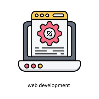 Mobil Dokunmatik vektörü Outline simge tasarımı illüstrasyonunu doldurdu. Beyaz arkaplanda Seo ve Web sembolü EPS 10 dosyası