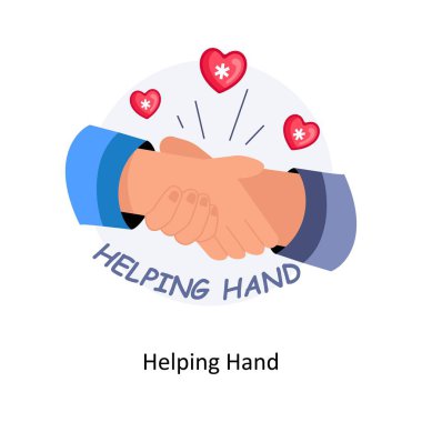 Yardım Eli stil illüstrasyonları borsa illüstrasyonunu kavramsallaştırır