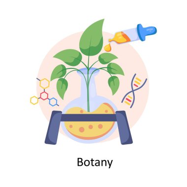 Botanik Kavramları Tarz çizimleri. EPS 10 Dosyası