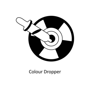 Renk Bırakan, stil çizimini kavramsallaştırır. EPS 10 Dosyası