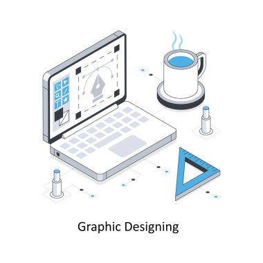 Grafiksel Tasarım Isometric hisse senedi çizimi. EPS Dosya illüstrasyonu