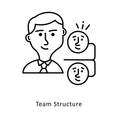 Takım Yapısı izometrik hisse senedi çizimi. EPS Dosya illüstrasyonu