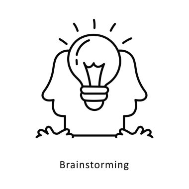 Beyin fırtınası izometrik hisse senedi çizimi. EPS Dosya illüstrasyonu
