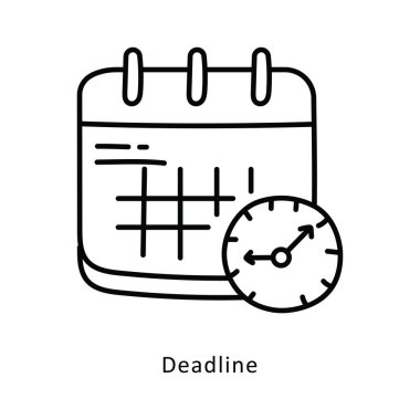 Son teslim tarihi, izometrik hisse senedi çizimi. EPS Dosya illüstrasyonu