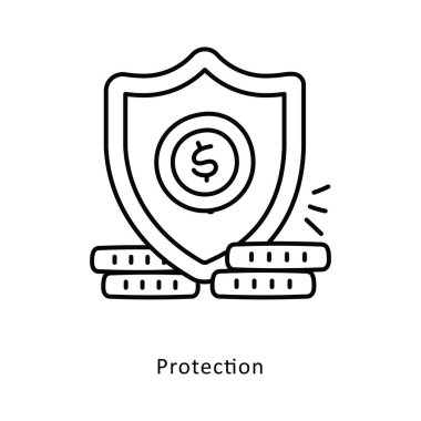 Koruma izometrik hisse senedi çizimi. EPS Dosya illüstrasyonu