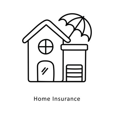 Ev Sigortası Taslağı İzometrik hisse senedi çizimi sattı. EPS Dosya illüstrasyonu