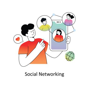 E- posta Pazarlama Düz Biçim Tasarım Vektörü illüstrasyonu. Hisse senedi bozulması. 